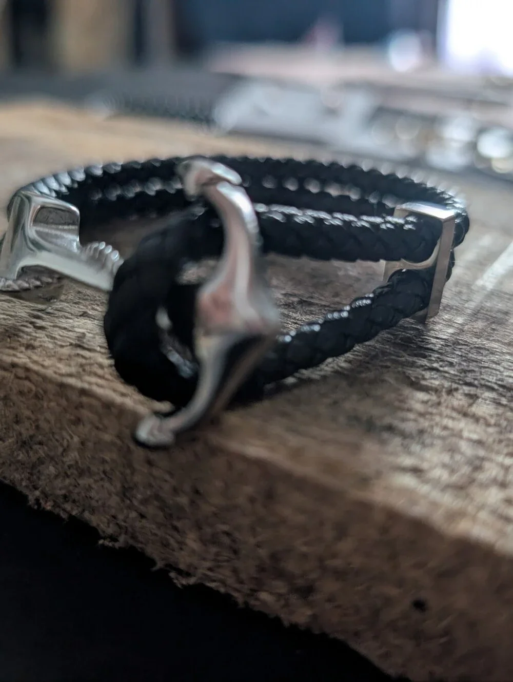 Men's Adornia Stainless Steel Braided Hook Bracelet